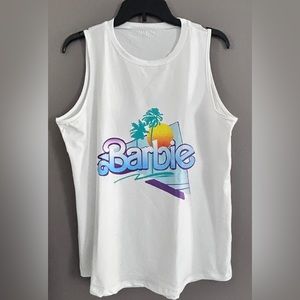NEW Barbie Beach Theme Top Sleeveless Size XL